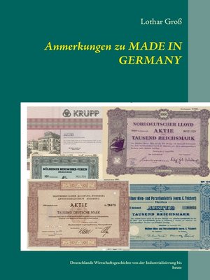 cover image of Anmerkungen zu Made in Germany